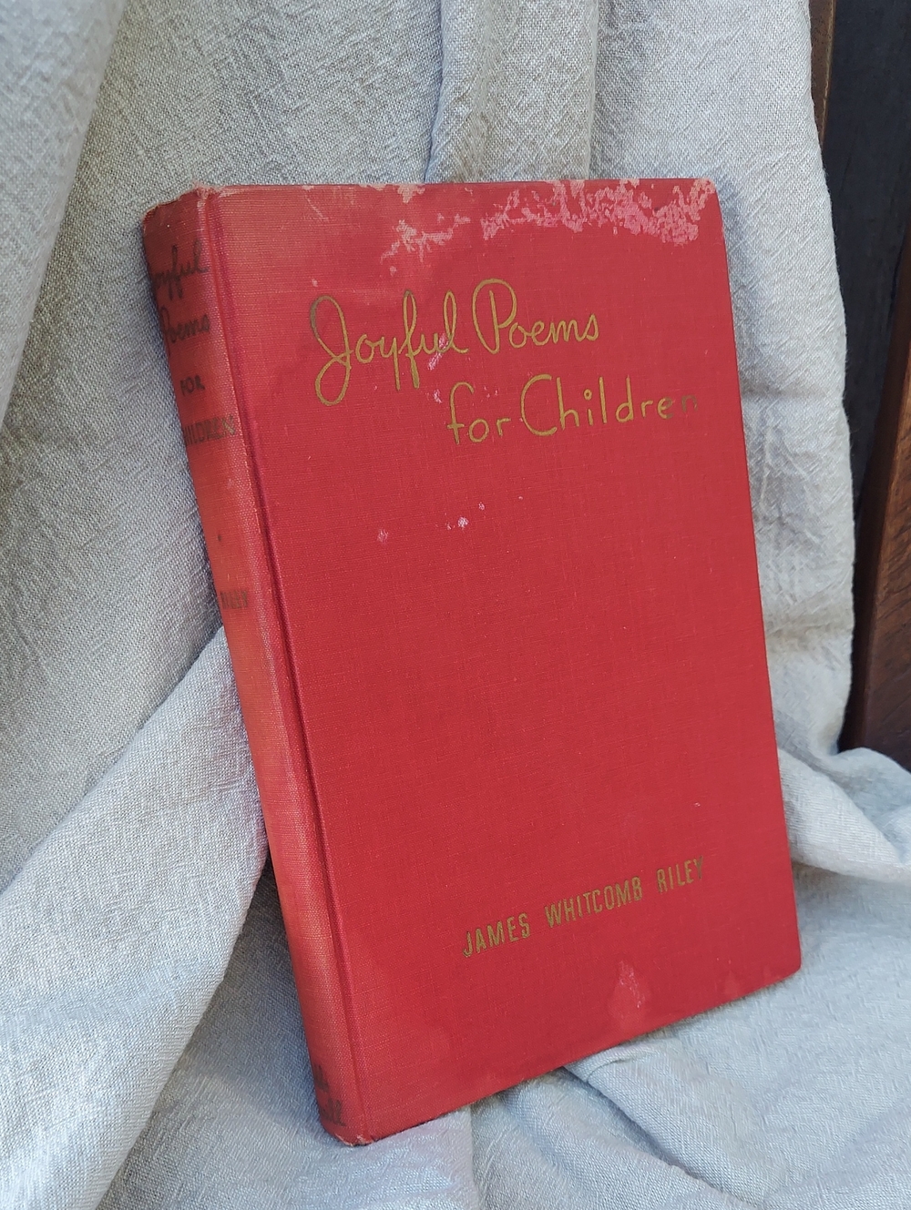 Joyful Poems for Children — Vintage Red Hardcover Kids Book